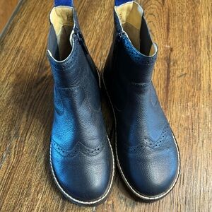 Blue Leather Boots
